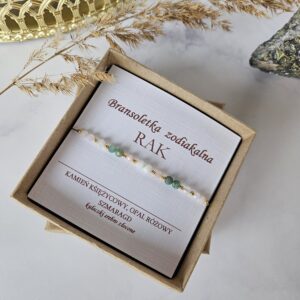 BRANSOLETKA DLA ZODIAKALNEGO RAKA