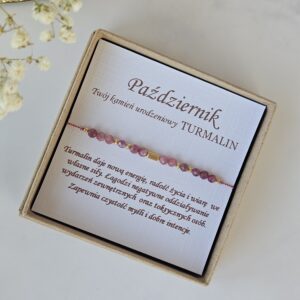 Bransoletka z turmalinem dla osób urodzonych w październiku