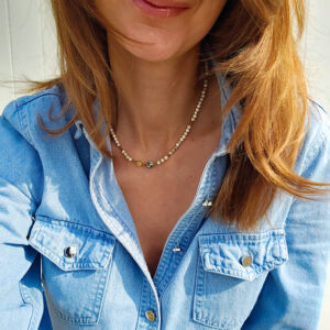 naszyjnik jaspis, bizuteria z kamini, naszyjniki z kamieni