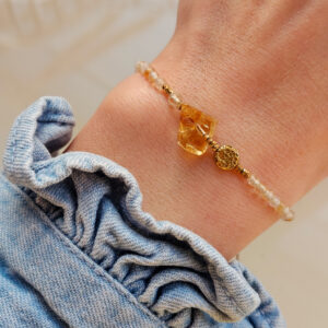 bransoletka z cytrynem, cytryn bransoletka, bizuteria z kamieni, bransoletka z kamieni